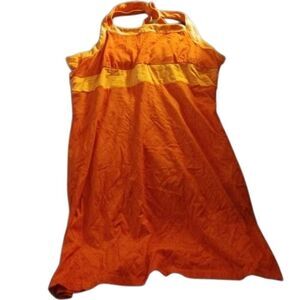 Cabela's Orange Midi Strap Dress, Nwt